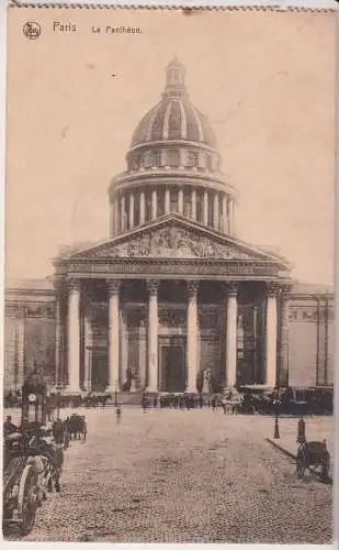 AK Paris Le Pantheon, ca. 1915, Nels, Feldpostkarte, gelaufen, gebraucht, gut