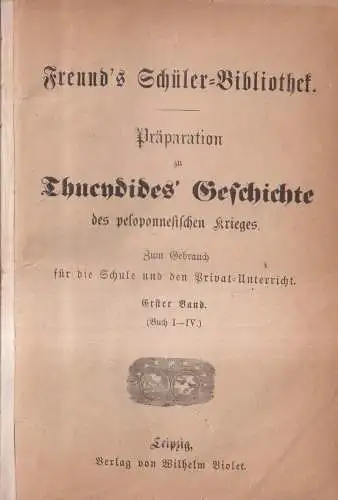Buch: Präparation zu Thucydides' Geschichte des peleponnesischen Krieges, Violet