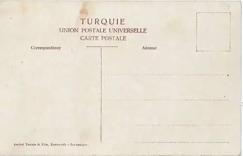 AK Beyrout and Lebanon (Syria). ca. 1912, Postkarte. Ca. 1912, gebraucht, gut