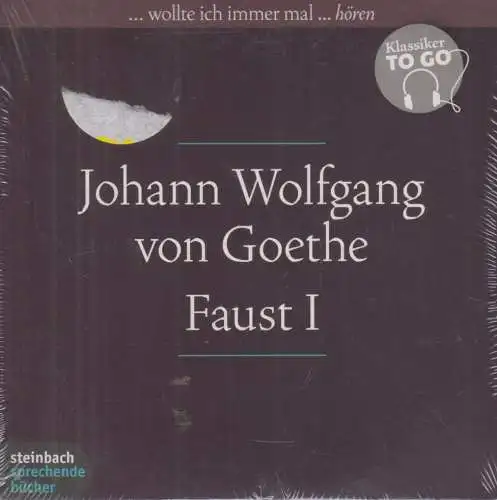 CD-Box: Johann Wolfgang von Goethe - Faust I. Rolf Günther, Steinbach, 4 CDs