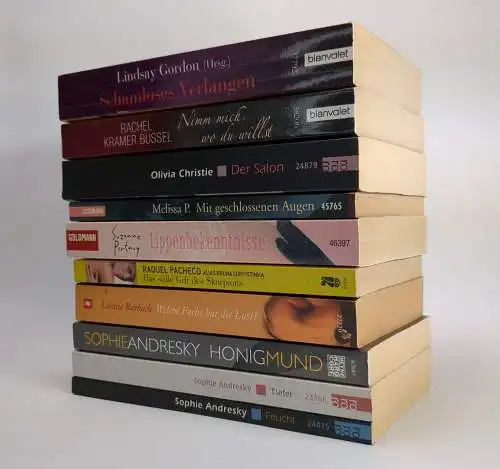 10 Bände Erotika: S. Andresky, L. Barbach, R. Pacheco, S. Portnoy, L. Gordon ...