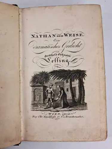 Buch: Nathan der Weise, Gotthold Ephraim Lessing, 1845, Kaulfuß & Armbruster