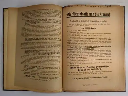 Buch: Konvolut von Anschlagzetteln zu den Wahlen im Januar 1919