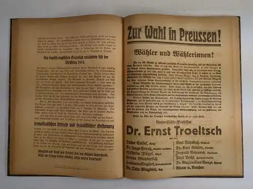 Buch: Konvolut von Anschlagzetteln zu den Wahlen im Januar 1919