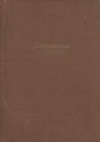 Buch: Kraftfahrzeug Technik, 1954, Gesellschaft für Sport und Technik, GST