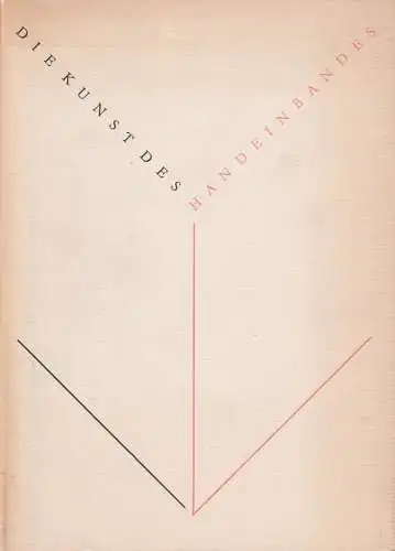 Buch: Die Kunst des Handeinbandes, 1982, Internationale Buchkunstausstellung