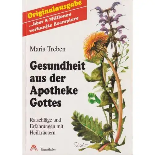 Buch: Gesundheit aus der Apotheke Gottes, Treben, Maria. 1990, gebraucht, gut