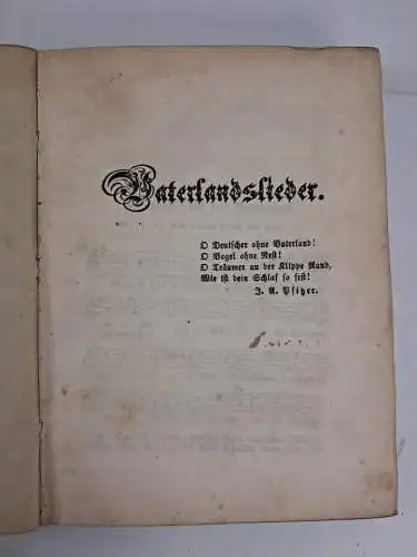 Buch: Deutsche Lieder nebst ihren Melodien, Justus Wilhelm Lyra, 1848, Friese