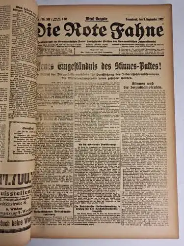 Die Rote Fahne, 5. Jahrgang, September 1922, Nr. 383-434, Liebknecht, Luxemburg