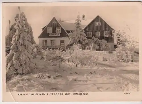 AK Kaffeestube Erhard, Altenberg (Ost-Erzgebirge), 1960, Foto-Hering, Postkarte