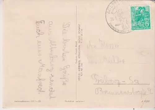AK Kaffeestube Erhard, Altenberg (Ost-Erzgebirge), 1960, Foto-Hering, Postkarte