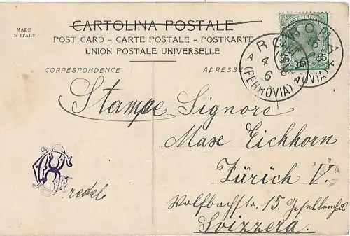 AK Roma. Piazza Colonna. ca. 1915, Postkarte. Ca. 1915, gebraucht, gut