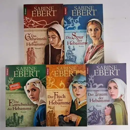 Buch: Die Hebamme 1-5 (komplett) Sabine Ebert, 5 Bände Knaur, gebraucht s 350239