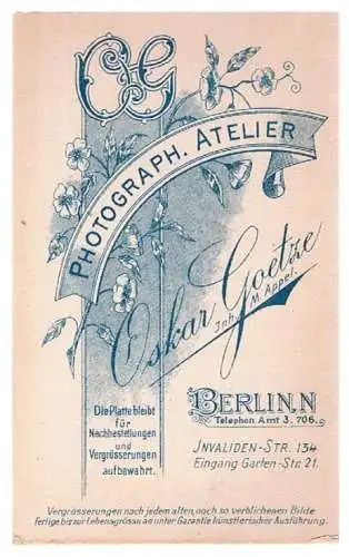 Fotografie Goetze, Berlin - Portrait Junges Fräulein, Fotografie. Fotobild
