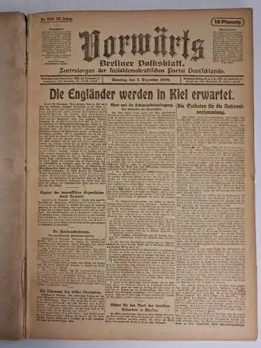 Vorwärts. Berliner Volksblatt, 35. Jahrgang 1918, Nr. 330-359a, Morgen/Abendausg