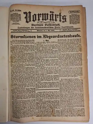 Vorwärts. Berliner Volksblatt, 35. Jahrgang 1918, Nr. 119-147, ohne Nr. 125
