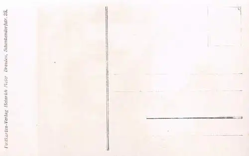 AK Menschengruppe vor Häusern, Postkarte, Postkarten-Verlag Heinrich Meier