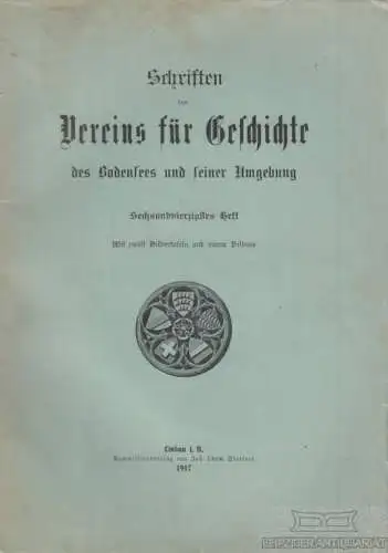 Buch: Schriften des Vereins für Geschichte des Bodensees und... Schaltegger, Fr