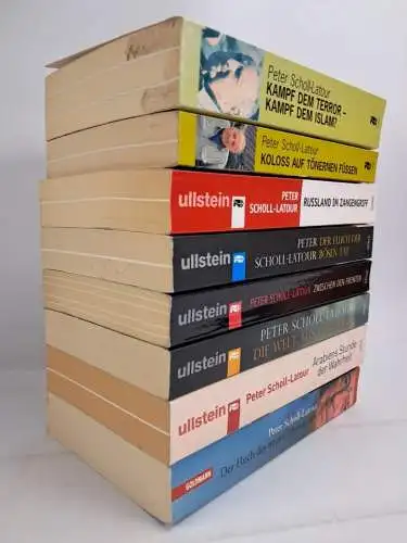 8 Bücher Peter Scholl-Latour: Fluch, Russland, Arabien, Islam, Koloss, Terror