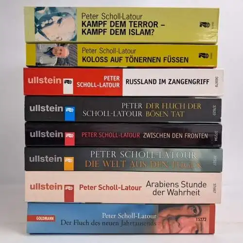 8 Bücher Peter Scholl-Latour: Fluch, Russland, Arabien, Islam, Koloss, Terror