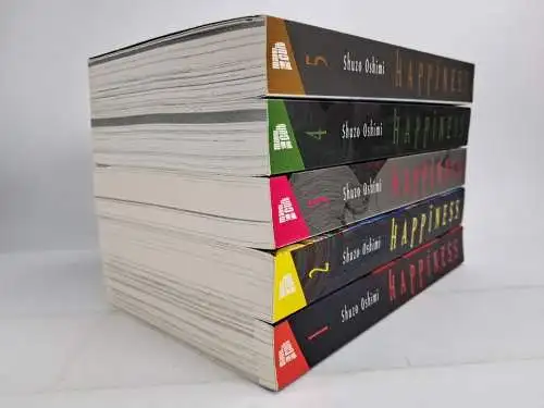 Manga: Happiness 1-5, Shuzo Oshimi, Manga Cult, mit 2 Shikishis, wie neu