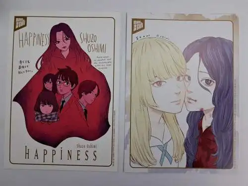 Manga: Happiness 1-5, Shuzo Oshimi, Manga Cult, mit 2 Shikishis, wie neu
