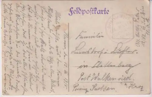 AK Gefreiter Peter 12./82 und Musk. Martin 3./82 in Freiwill...1915, Feldpost