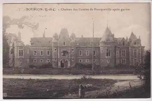 AK Bourlon-P-de-C. - Chateau des Comtes de Franqueville apres guerre, ca. 1940
