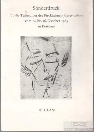 Buch: Sonderdruck für die Teilnehmer des Pirckheimer-Jahrestreffens... Ma 276586