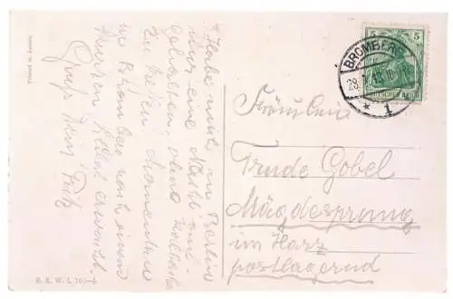 AK Liebelei (Hunde), Postkarte. B.K.W.I. 706-5, ca. 1913, gebraucht, gut