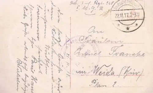 AK Hübsches junges Fräulein, Postkarte. Nr. 34028/2, 1917, gebraucht, gut