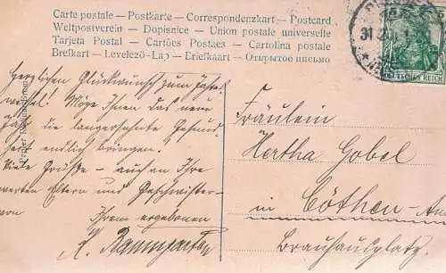 AK Mignon. Junge Dame, Postkarte. Nr. 4146-2, ca. 1906, gebraucht, gut