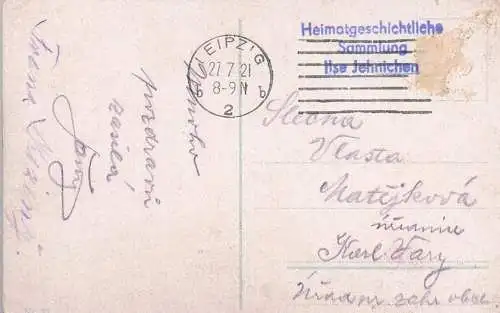 AK Leipzig. Universität. ca, Postkarte. 1921, gebraucht, gut