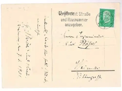 Gustav Schröer. Autogrammkarte. Signiert. 1931, Autogrammkarte. 1931