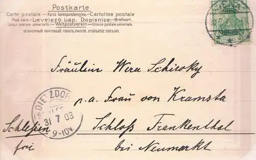 AK Papst Leo XIII.. geb. 2. März 1810 gest. 20. Juli 1903. ca. 1903, Postkarte
