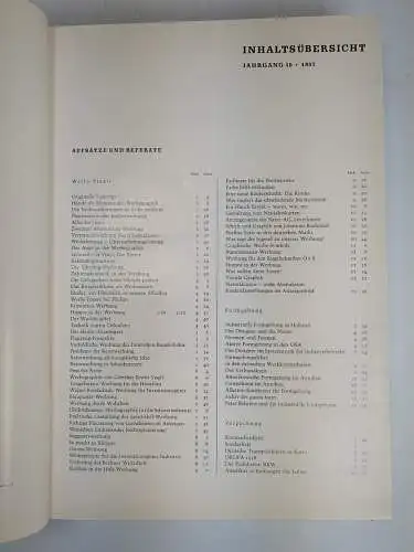 12 Hefte Graphik 10. Jahrgang 1957 Heft 1-12 (komplett), Karl Thiemig Verlag