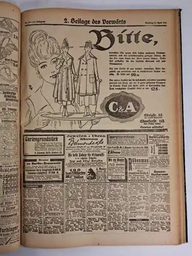 Vorwärts. Berliner Volksblatt, 35. Jahrgang 1918, Nr. 90-118, unvollständig