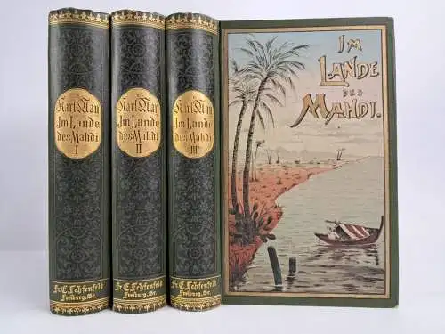 Buch: Im Lande des Mahdi 1-3, Karl May, Verlag Friedrich Ernst Fehsenfeld, 3 Bde