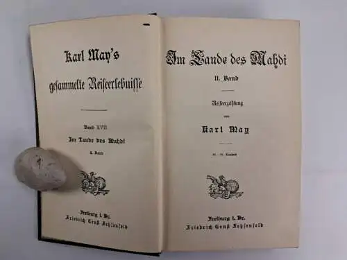 Buch: Im Lande des Mahdi 1-3, Karl May, Verlag Friedrich Ernst Fehsenfeld, 3 Bde