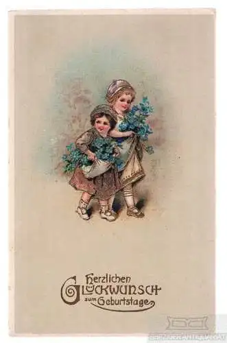 AK Herzlichen Glückwunsch zum Geburtstage, Postkarte. Geburstagskarte. Ser. 3006