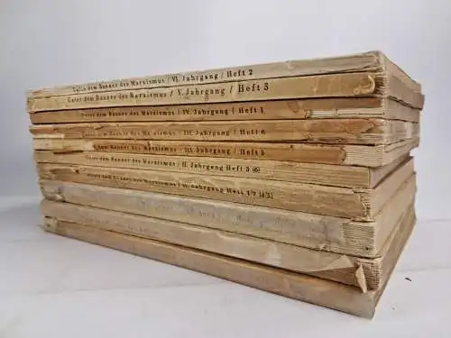10 Hefte Unter dem Banner des Marxismus Jahrgänge I-VI 1925-1932, Willi Schulz