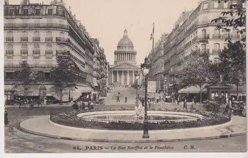 AK Paris - La Rue Soufflot et le Pantheon, Postkarte, gelaufen, gebraucht, gut