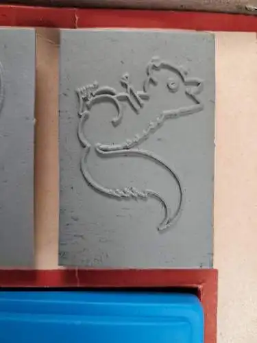 Stempelset Famos No. 575, 4 Tierstempel mit Stempelkissen