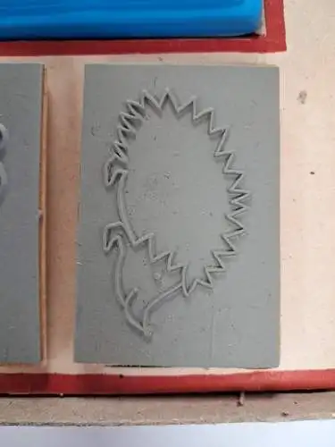 Stempelset Famos No. 575, 4 Tierstempel mit Stempelkissen