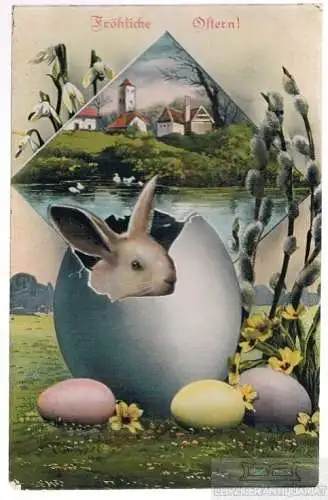 AK Fröhliche Ostern!, Postkarte. Osterkarte, gebraucht, gut