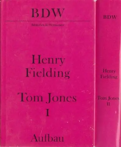 Buch: Tom Jones, Fielding, Henry. 2 Bände, 1976, Aufbau Verlag, gebraucht, gut