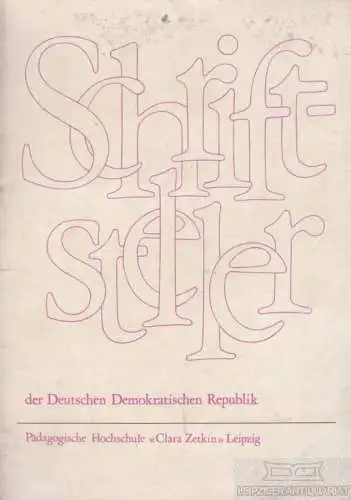 Buch: Schriftsteller der Deutschen Demokratischen Republik, Kern. 1977