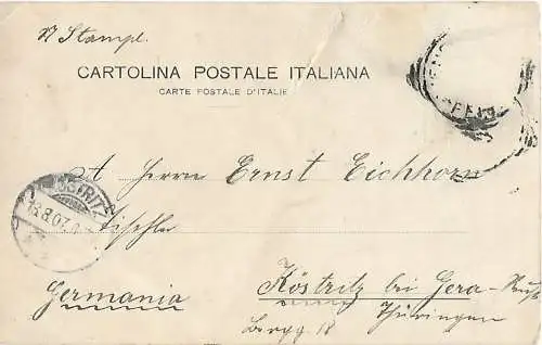 AK Venezia dal Campanile di S. Marco e chiesa del Redentore. ca. 1907, Postkarte