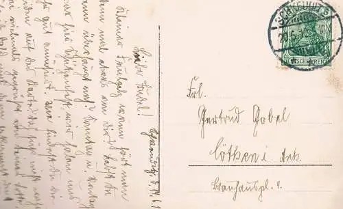 AK Küssende Kinder, Postkarte. Nr. 7010, ca. 1912, gebraucht, gut