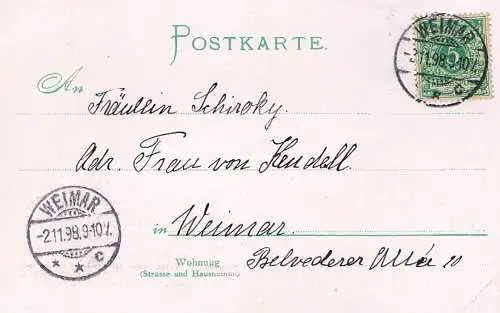 AK Sebastian Kneipp. ca. 1898, Postkarte. Serie E No. 182, 1898, gebraucht, gut